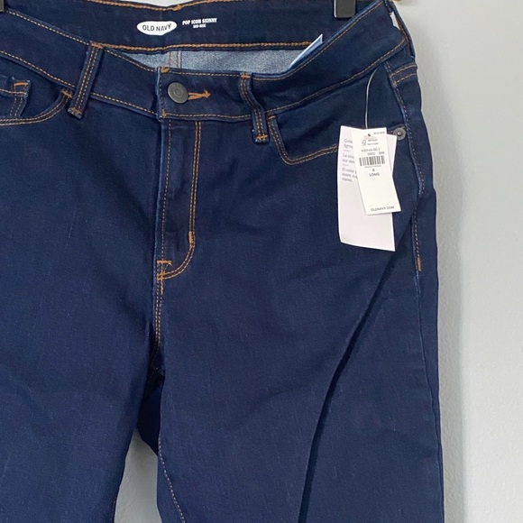 NWT Old Navy Women's Dark Indigo Skinny Jeans - Picture 6 of 9